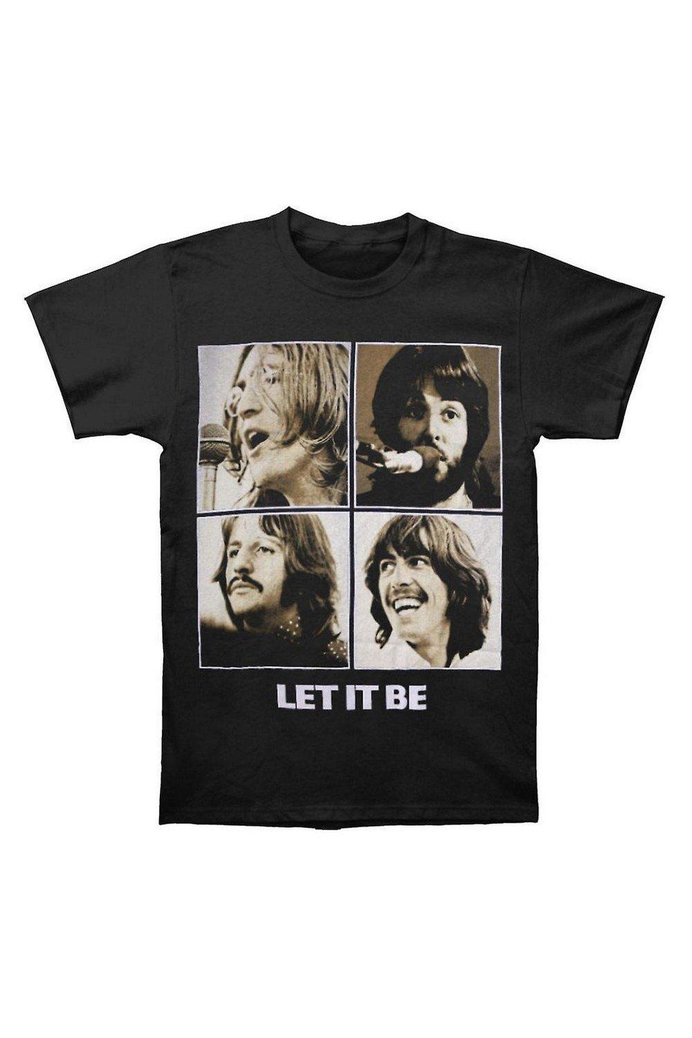 Футболка Let It Be Sepia The Beatles, черный beatles beatles let it be reissue 180 gr