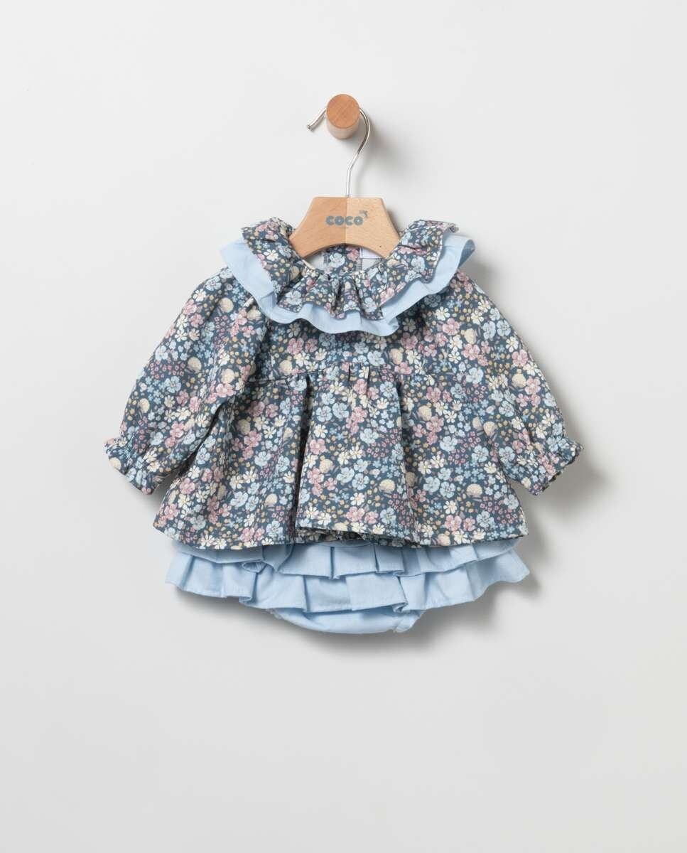 

Комплект для малышей Liberty Flower - Синий Coco Acqua, синий