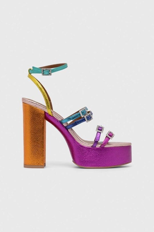 

Кожаные босоножки Pierre на высокой платформе Kurt Geiger London, мультиколор