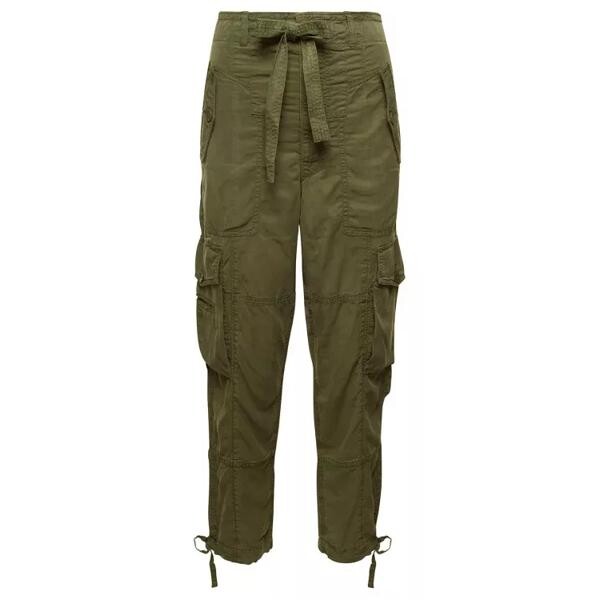

Брюки cargo tapered pants with drawstring in lyoce Polo Ralph Lauren, зеленый