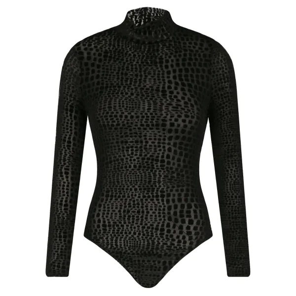

Тонкое подтянутое боди Guess, черный