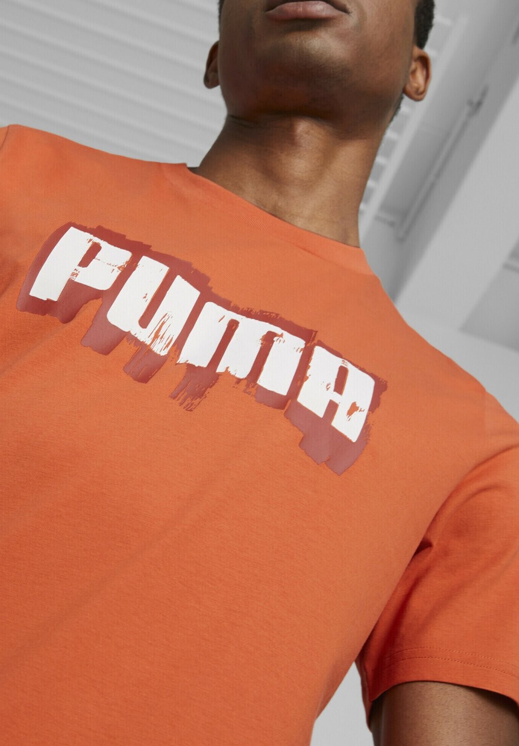 

Футболка с принтом Puma, оранжевый