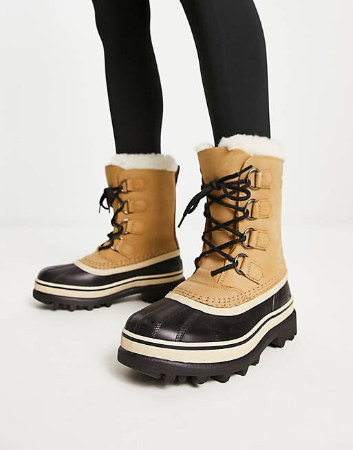 

Светло-коричневые зимние ботинки Sorel Caribou Apres