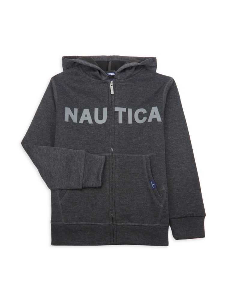 

Толстовка на молнии с логотипом для мальчиков Nautica, цвет Coal Heather