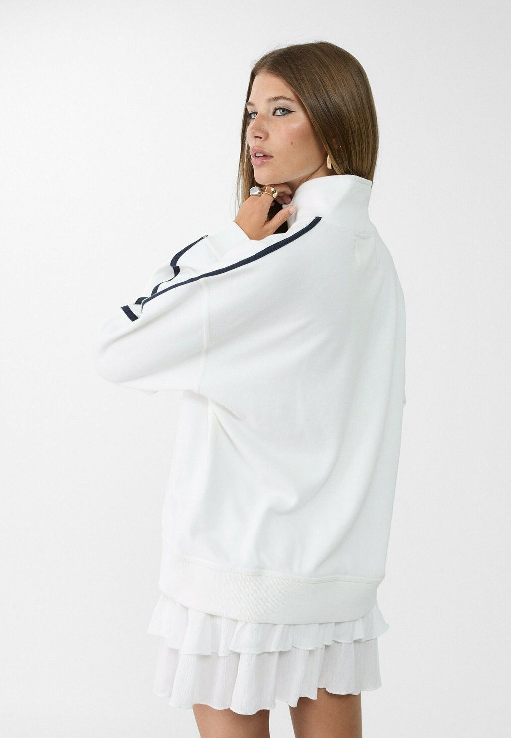 

Толстовка PRINT Stradivarius, белый