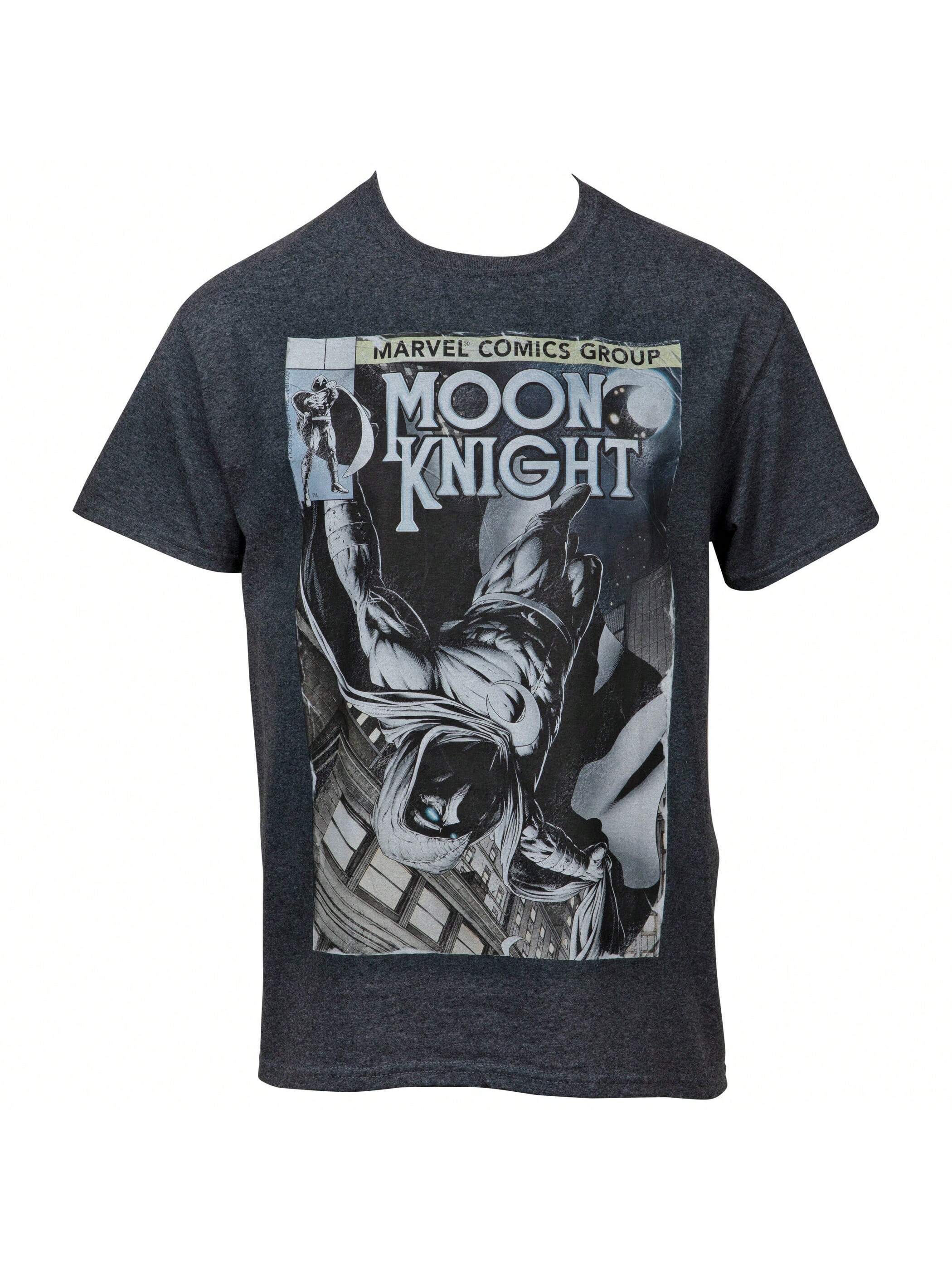 Футболка с изображением комиксов Marvel Marvel Moon Knight, серый набор фигурок marvel moon knight khonshu moon knight