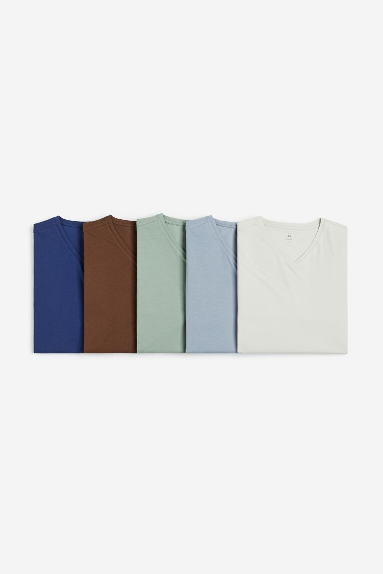 

Набор из 5 футболок приталенного кроя H&M