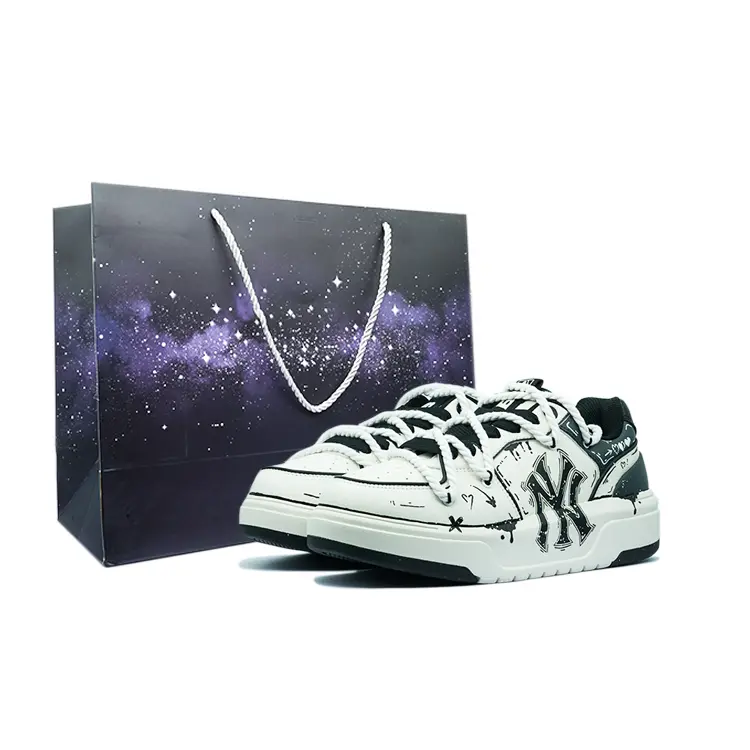 

Кроссовки MLB New York Yankees Skateboarding Shoes Unisex Low-top Black, белый