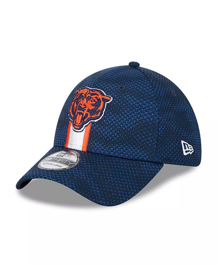 

Мужская темно-синяя кепка Chicago Bears 2024 Sideline Primary Logo 39THIRTY Flex Hat New Era, синий