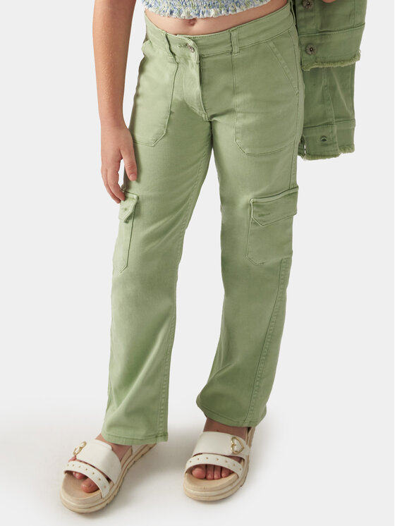 Тканевые брюки стандартного кроя Mayoral, зеленый