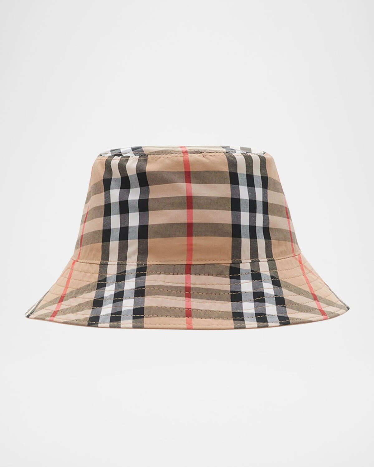 

Детская панама в клетку, размер S-M Burberry, цвет Sand Ip Check