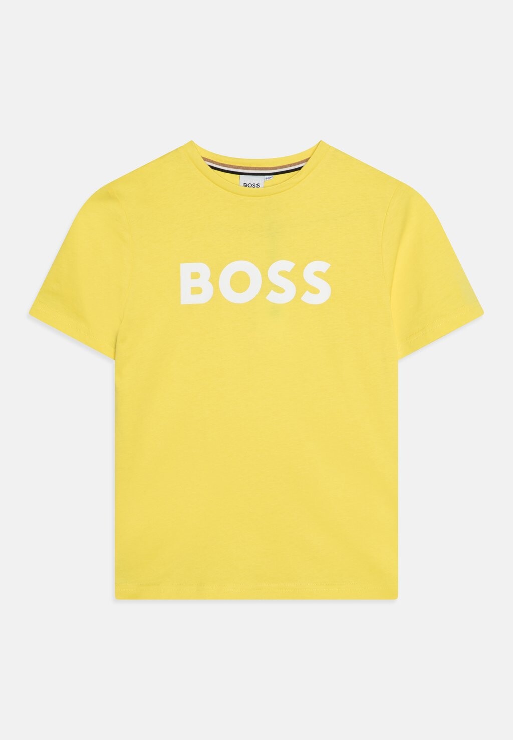 

Футболка с принтом SHORT SLEEVES BOSS Kidswear, цвет straw yellow