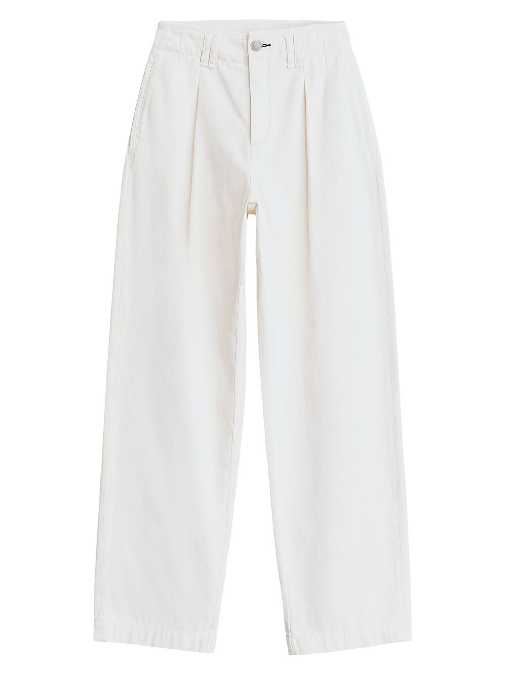 

Плиссированные брюки с высокой посадкой rag & bone, экру, Серый