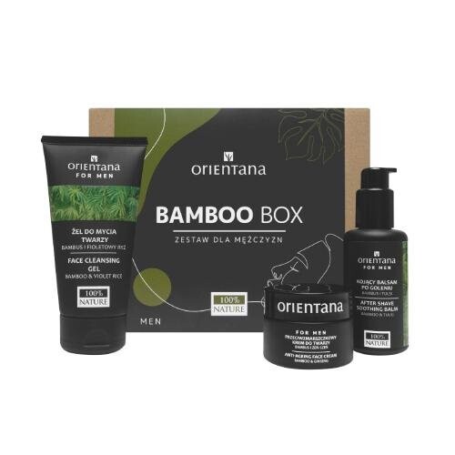 

Набор косметики для ухода за мужчинами, 3 шт. Orientana, Bamboo Box
