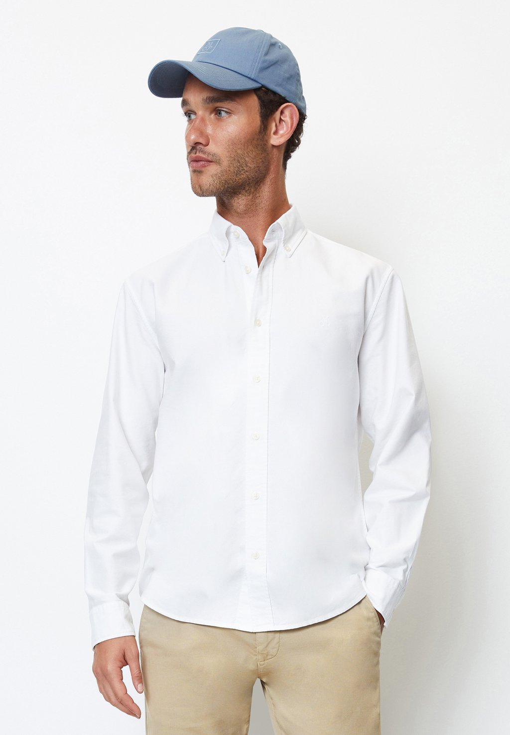 

Рубашка BUTTON DOWN COLLAR LONG SLEEVE Marc O'Polo, цвет white