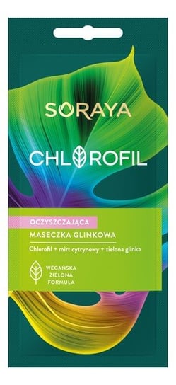 Очищающая глиняная маска с хлорофиллом для молодой кожи, 8 мл Soraya