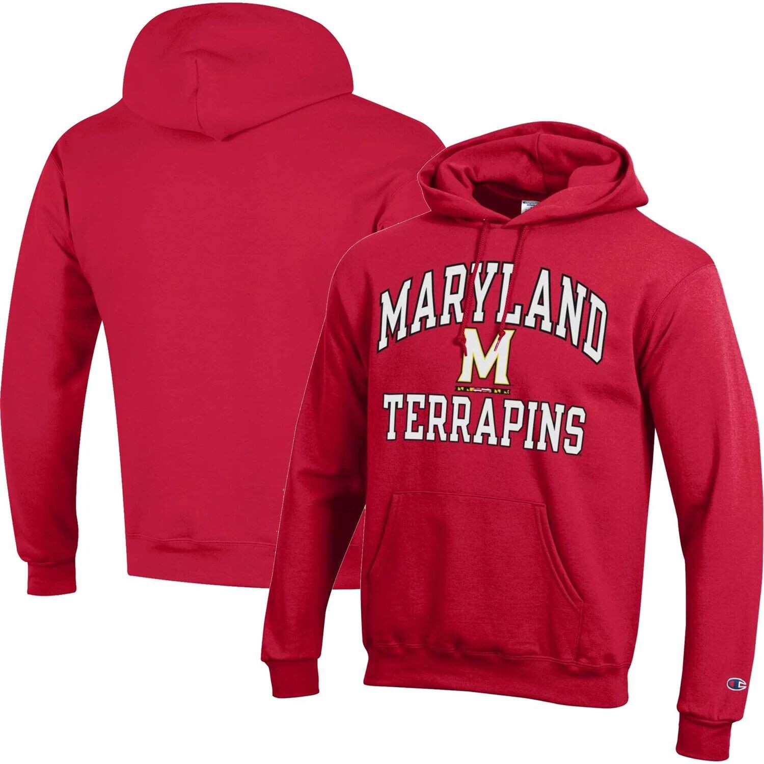 

Мужской красный пуловер с капюшоном Maryland Terrapins High Motor Champion