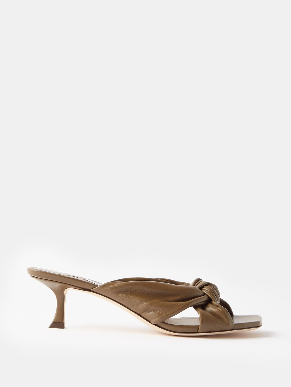 

Кожаные мюли avenue 50 с узлом Jimmy Choo, зеленый