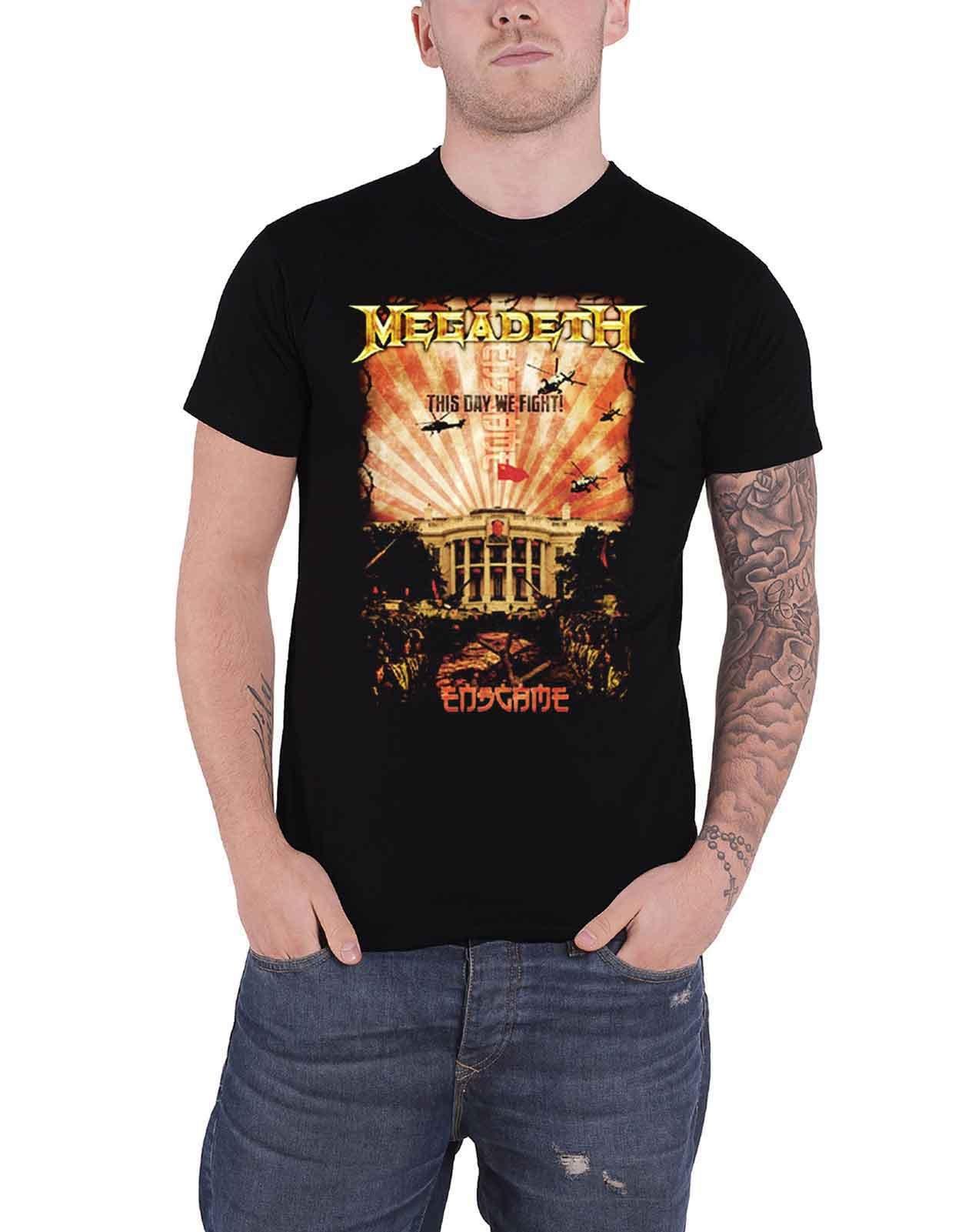Китайская футболка Белого дома Megadeth, черный