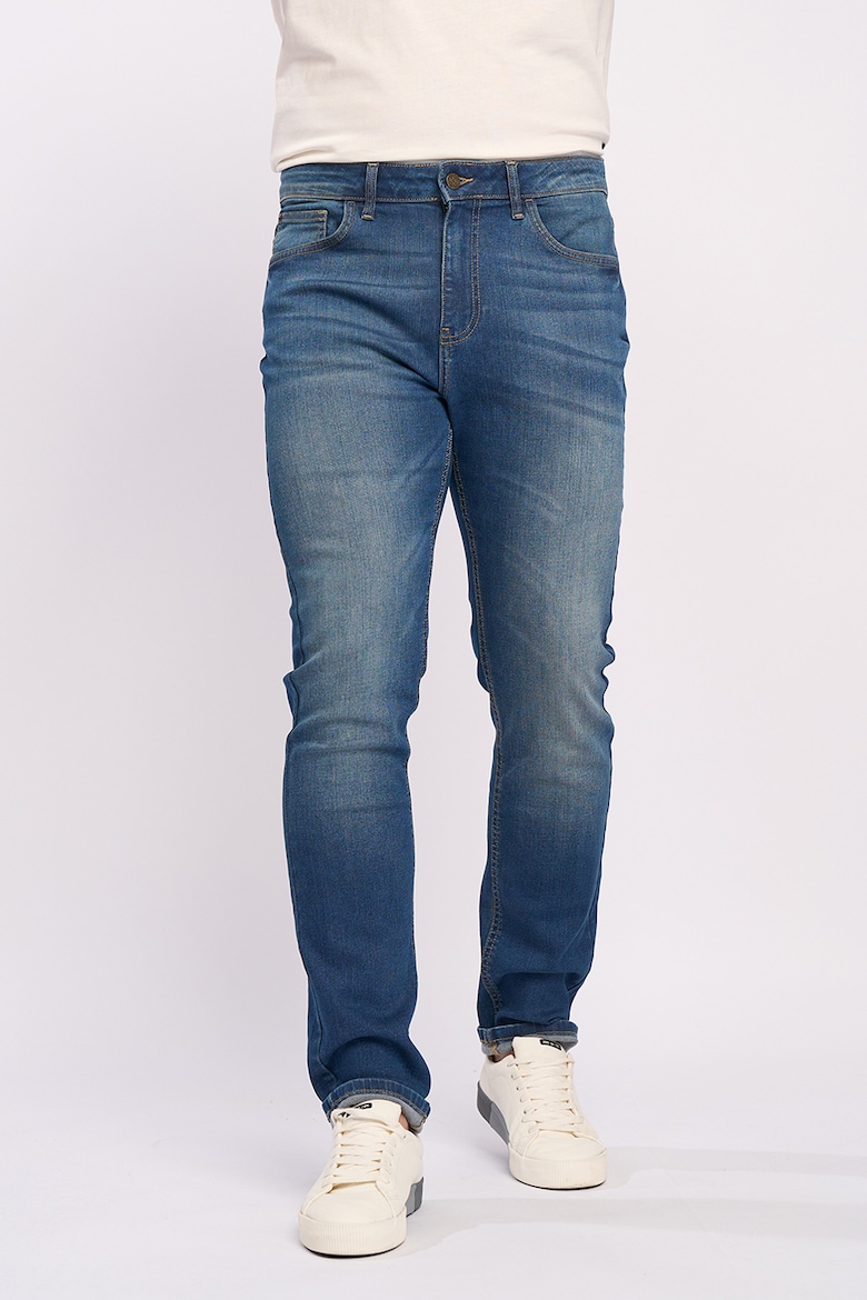Узкие джинсы с потертым эффектом Kvl By Kenvelo, синий супертонкие джинсы kvl by kenvelo черный