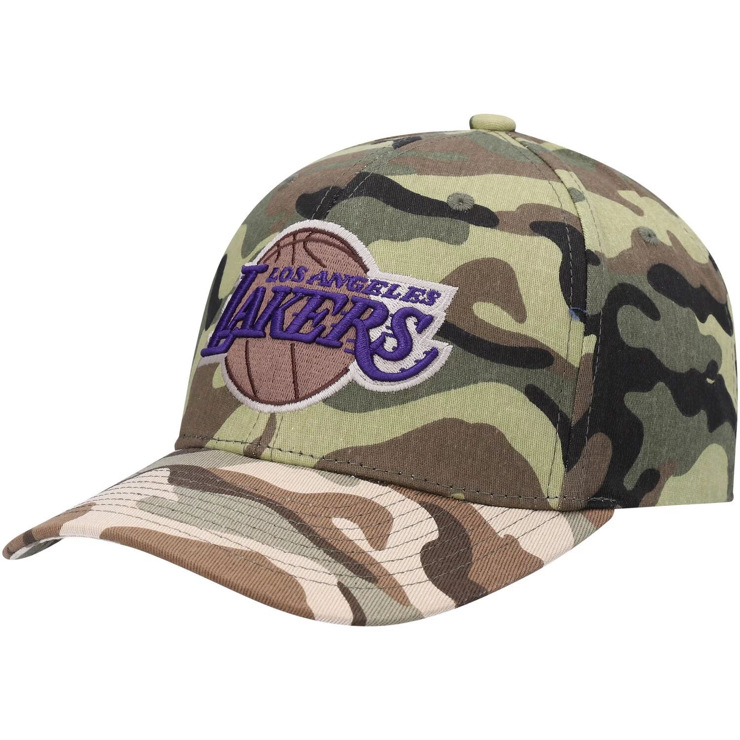 цена Мужская камуфляжная кепка Mitchell & Ness Los Angeles Lakers Woodland Desert Snapback