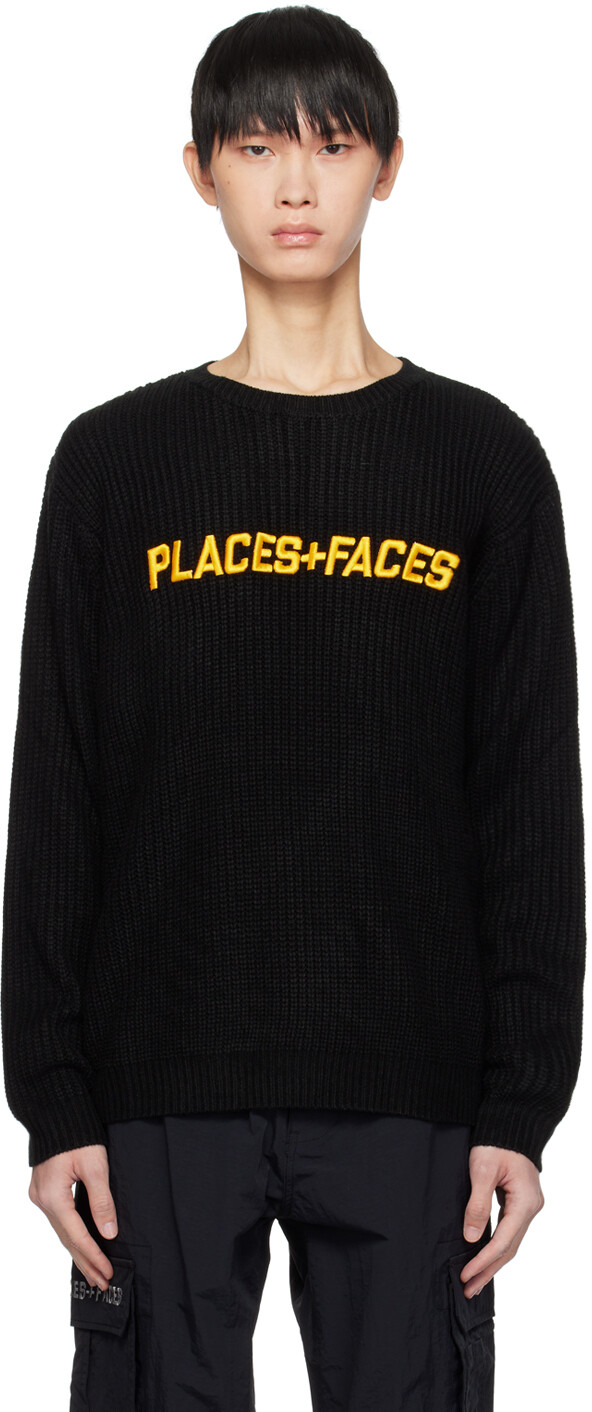 

Черный юбилейный свитер PLACES+FACES