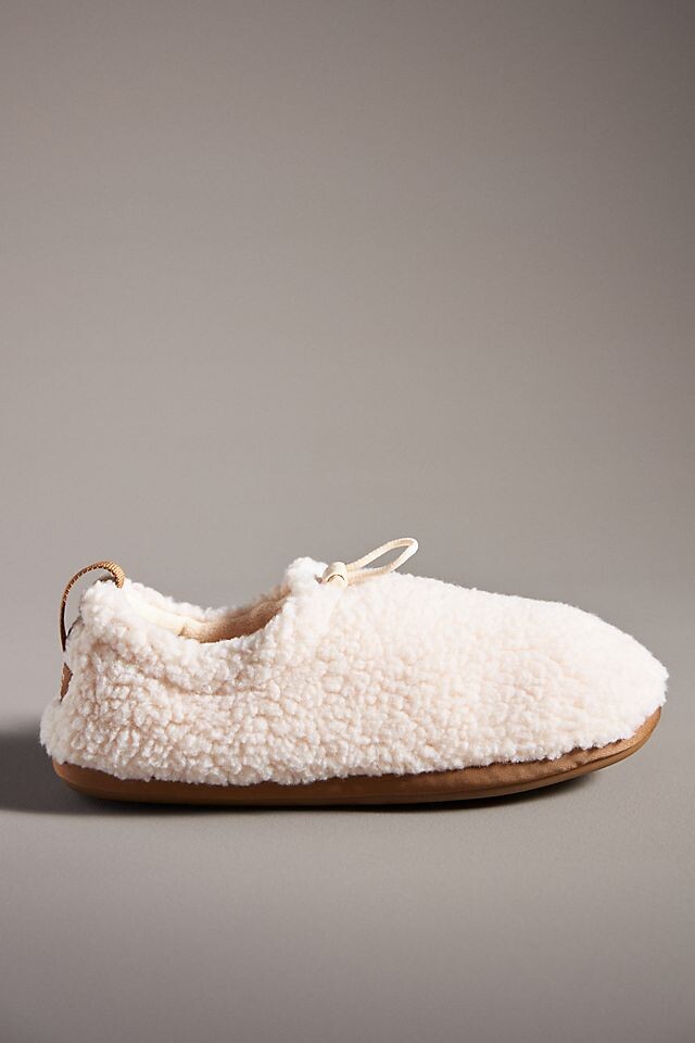 

Тапочки UGG плюшевые, белый/коричневый