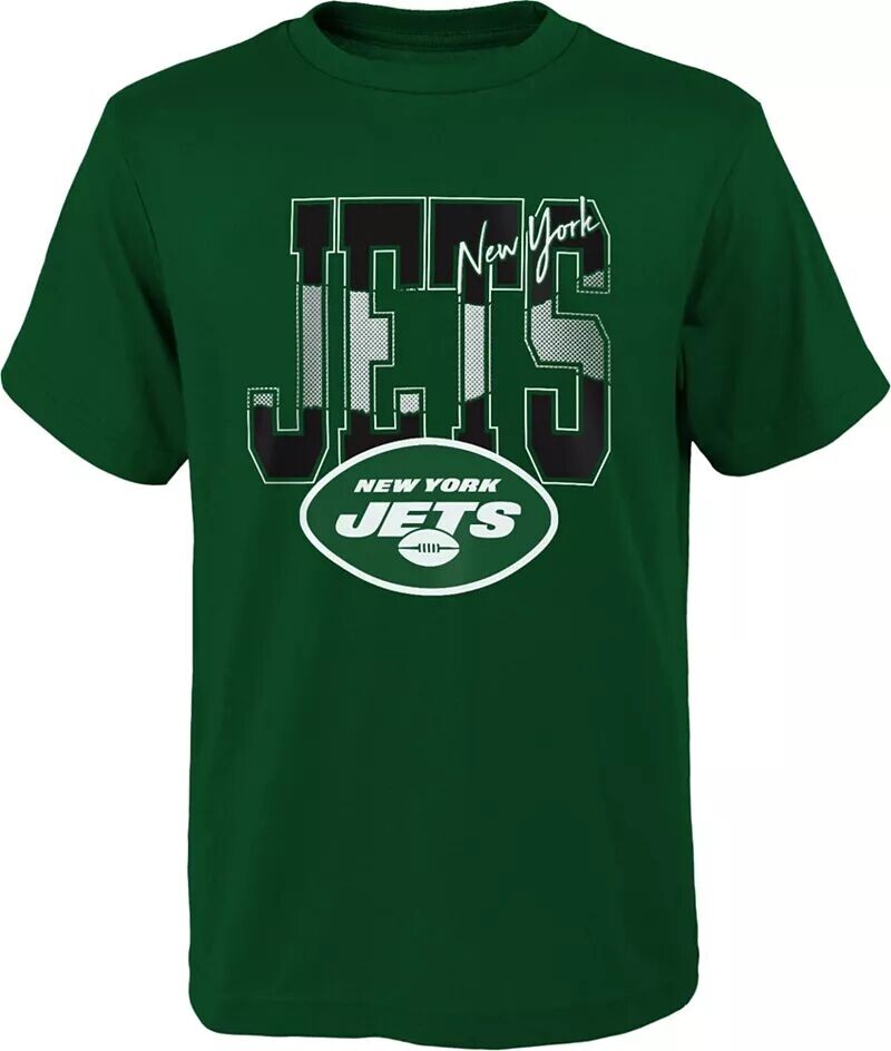 

Nfl Team Apparel Молодежная зеленая футболка New York Jets Playbook