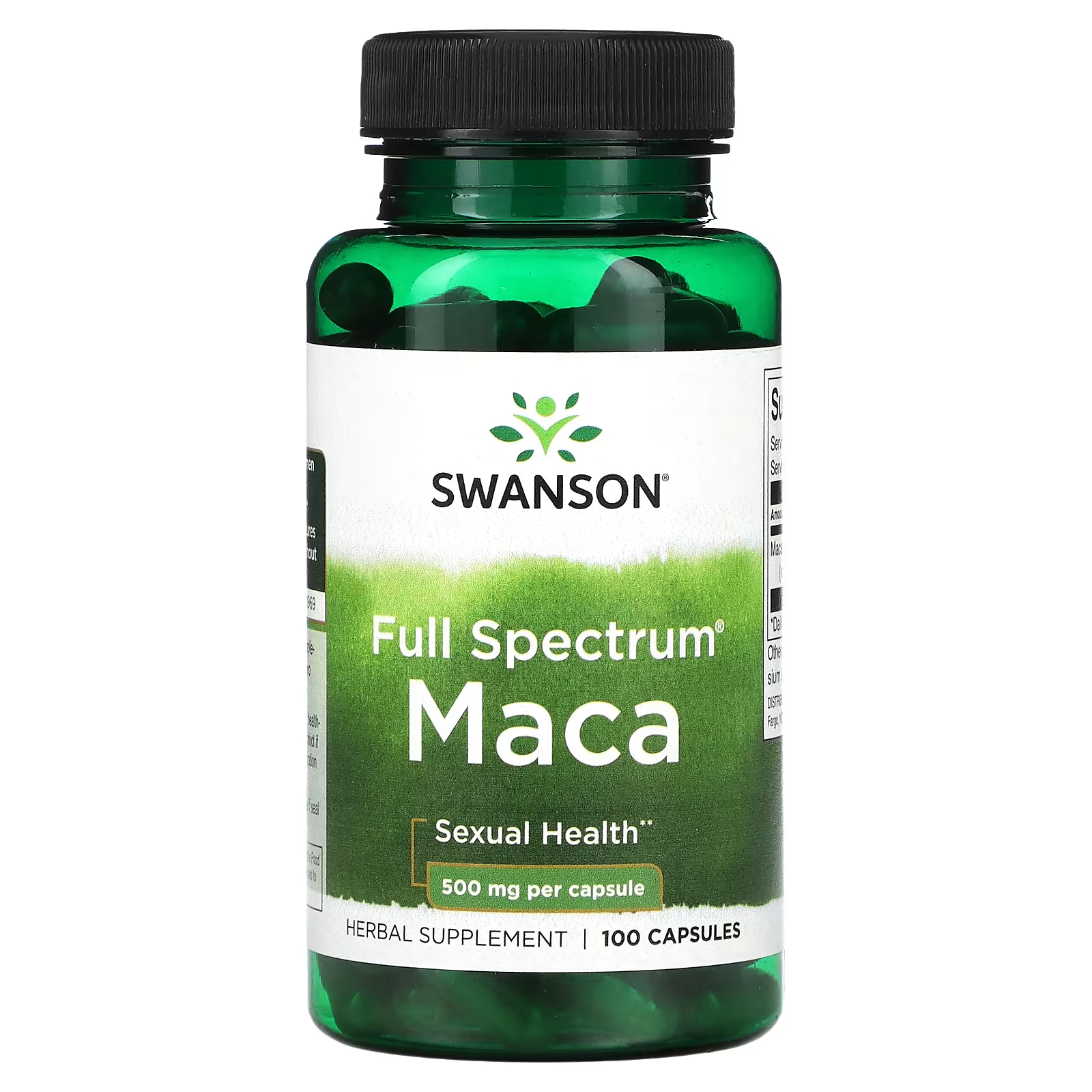 Swanson Full Spectrum Maca 500 мг 100 капсул swanson full spectrum passion flower 500 мг 60 капсул