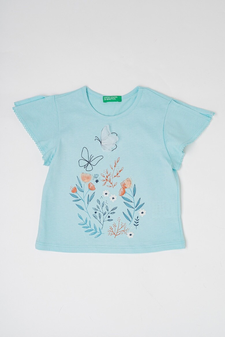 

Футболка с фигурным рисунком United Colors Of Benetton, синий