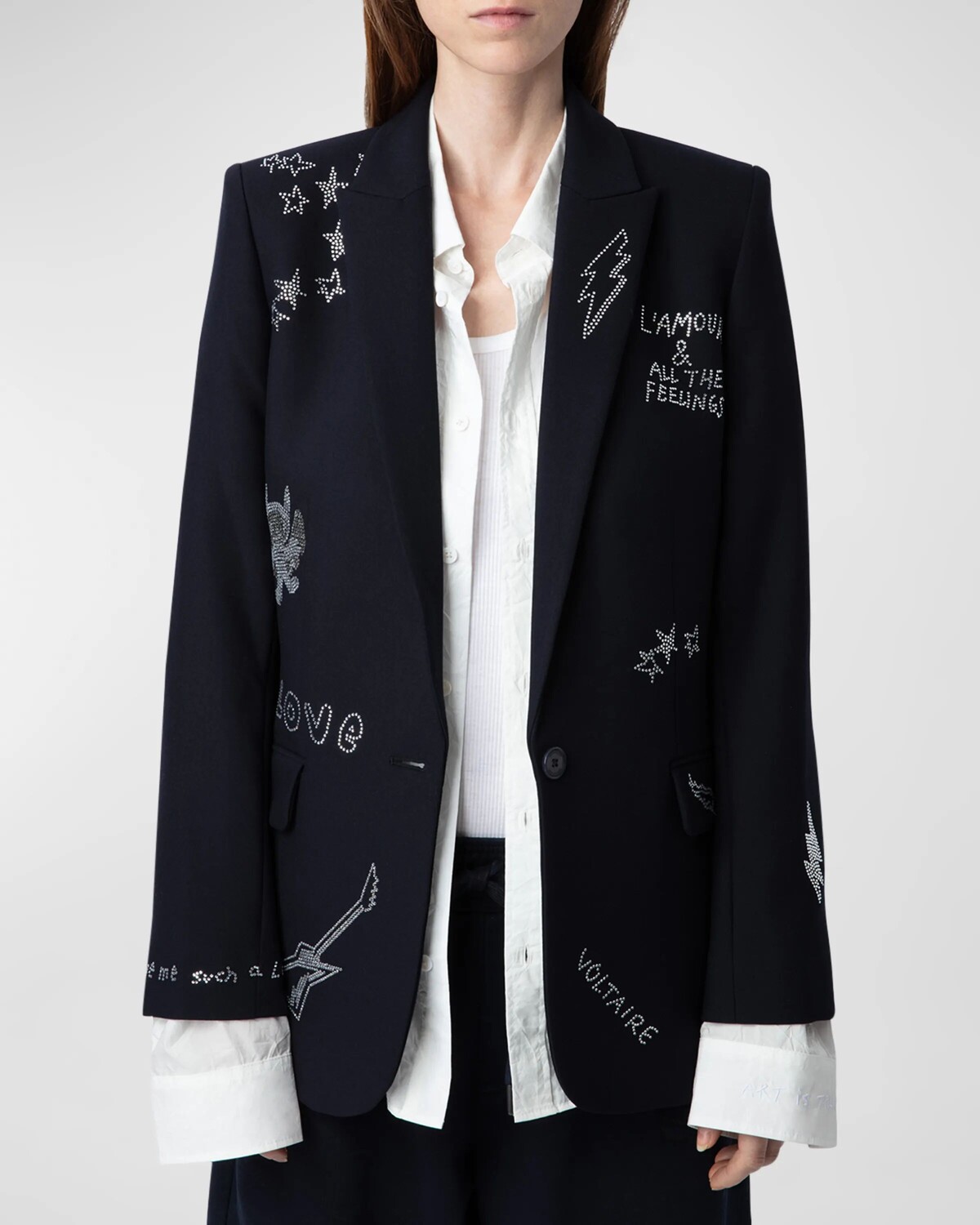 

Блейзер Valse со стразами Zadig & Voltaire, цвет Encre