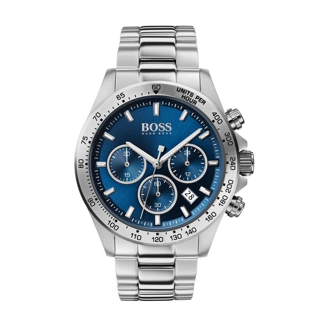 

Мужские часы Hero Sport Lux с хронографом 1513755 Hugo Boss, серебряный
