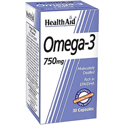 цена Омега-3 750 мг - 30 капсул, Healthaid