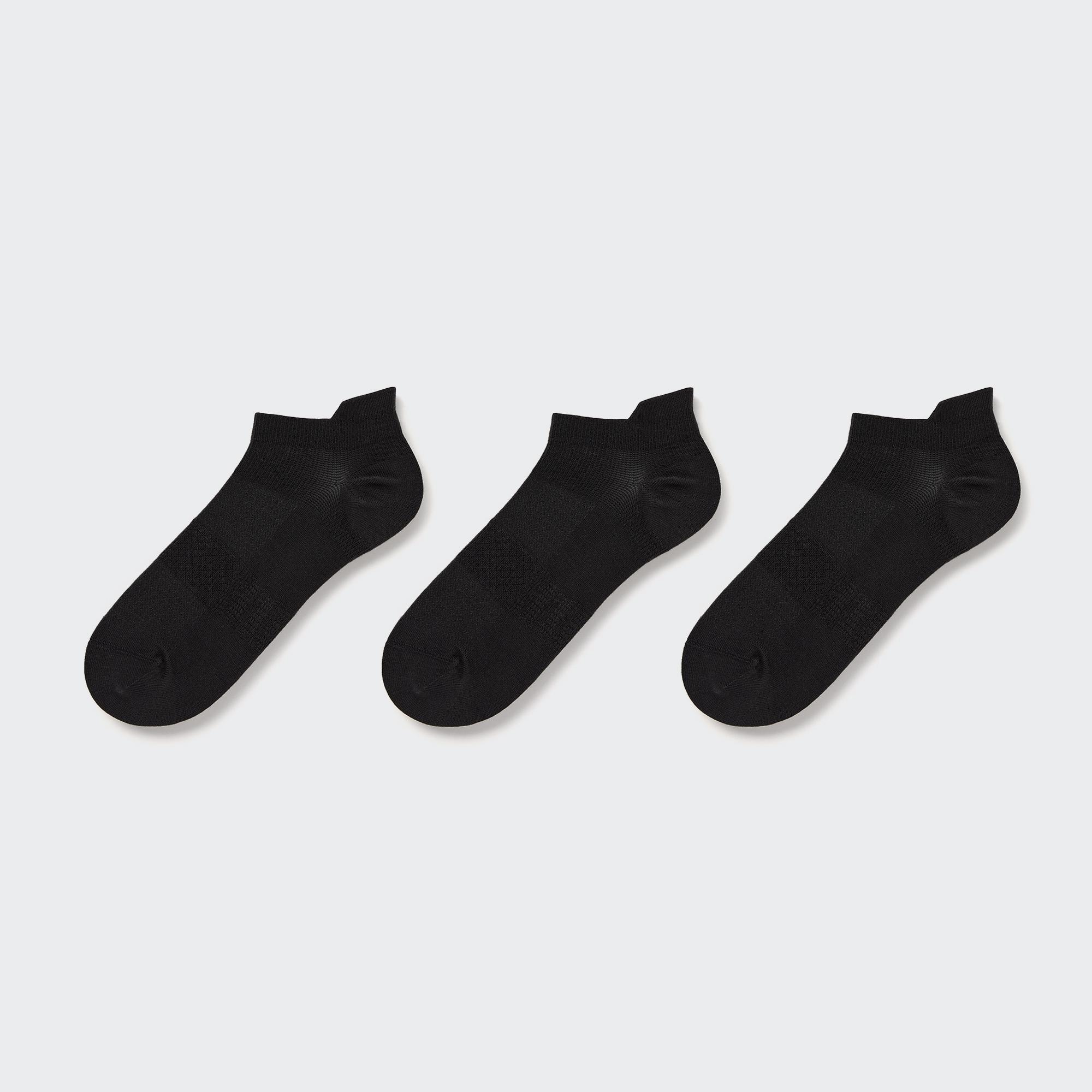 Спортивные короткие носки, 3 пары UNIQLO, черный короткие носки 3 пары спортивные uniqlo черный