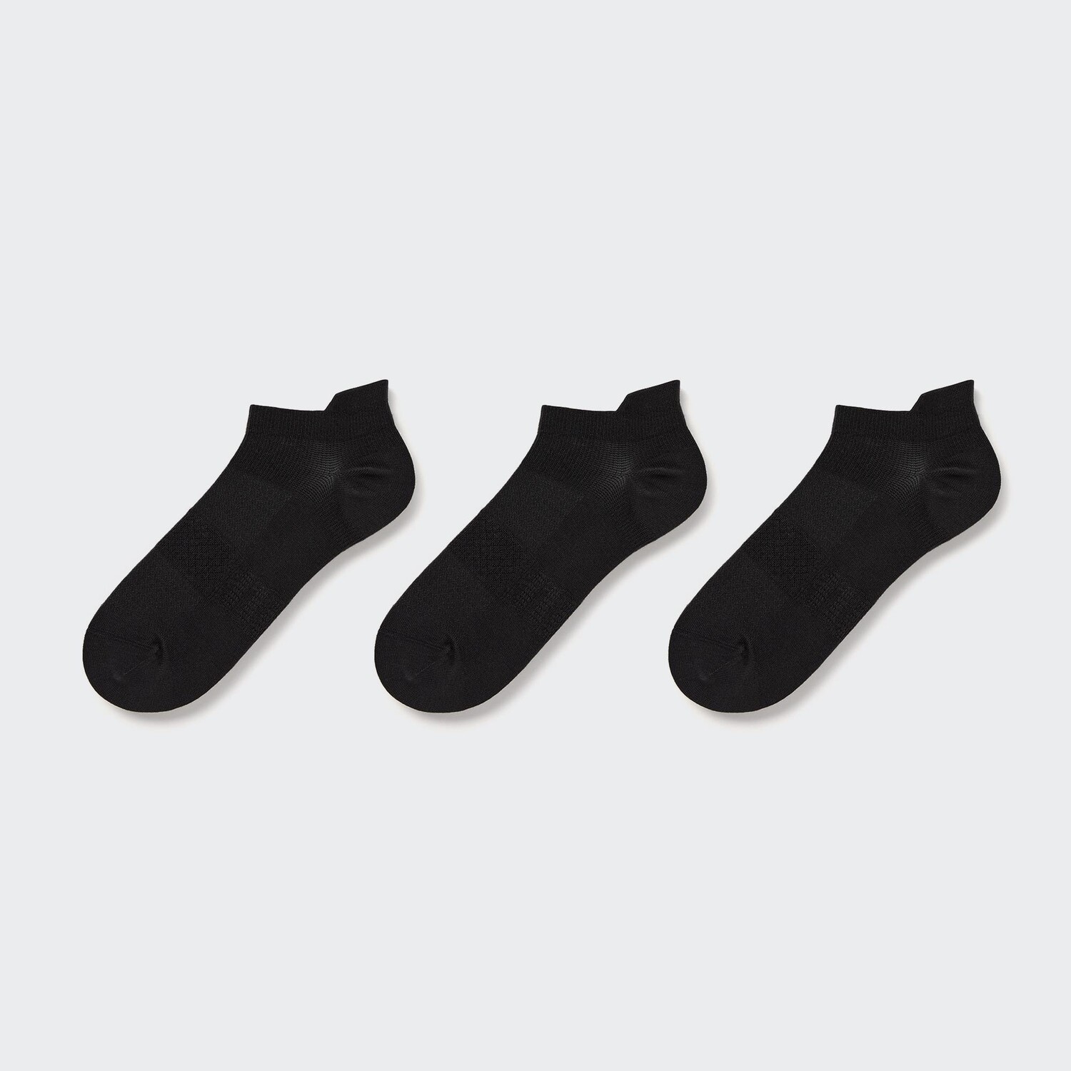 

Спортивные короткие носки, 3 пары UNIQLO, черный