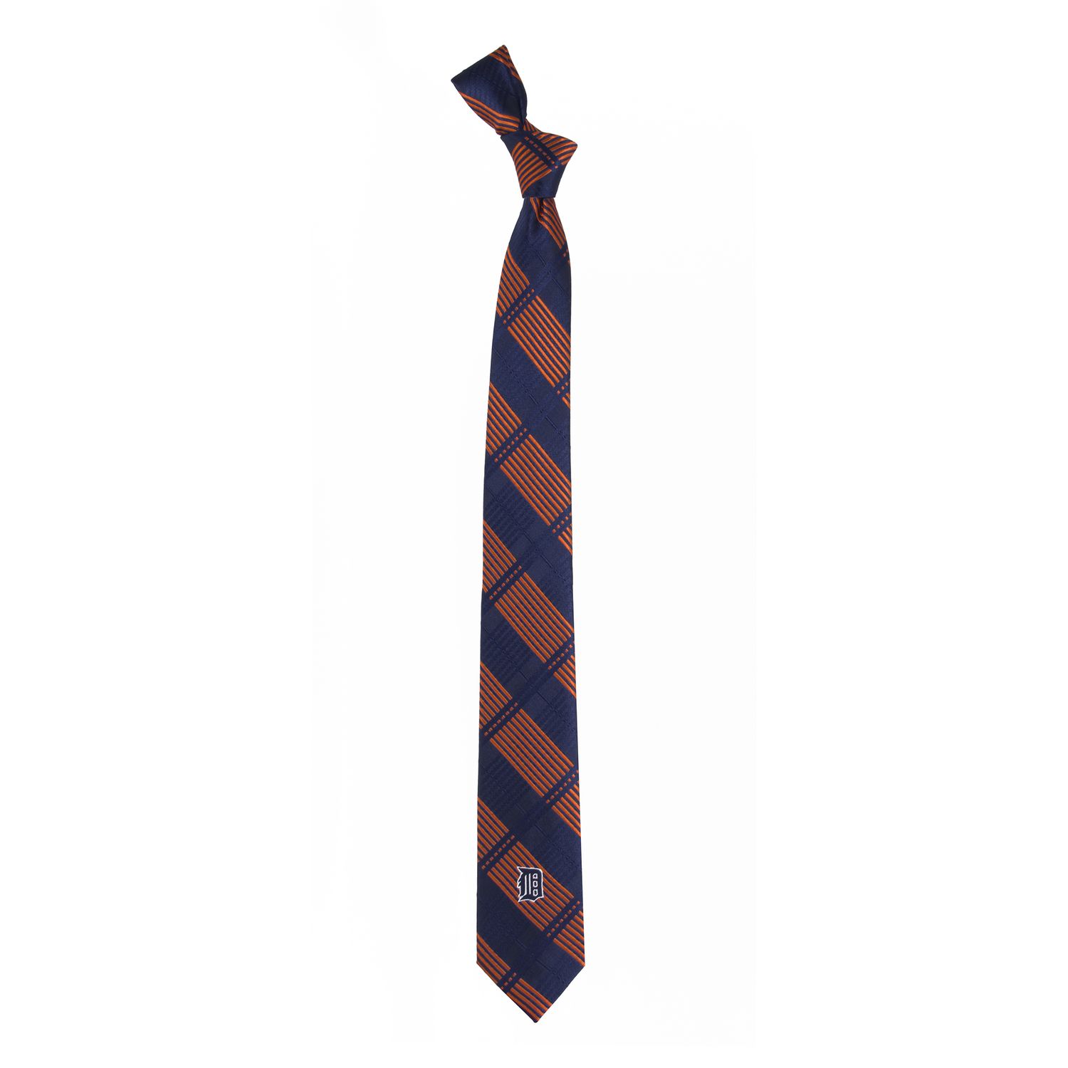 Мужской узкий галстук в клетку Detroit Tigers узкий галстук мужской в фиолетовую клетку