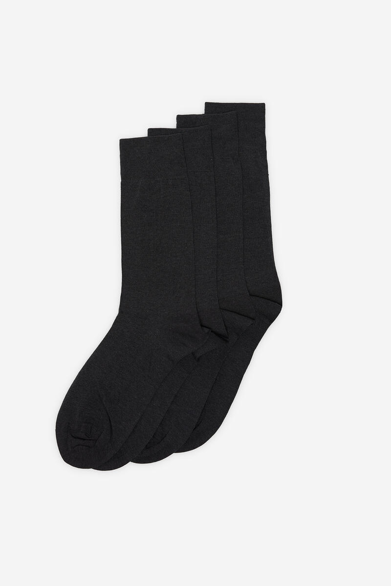 Упаковка из 2 носков. Cortefiel, темно-серый комплект носков из хлопка cortefiel темно синий