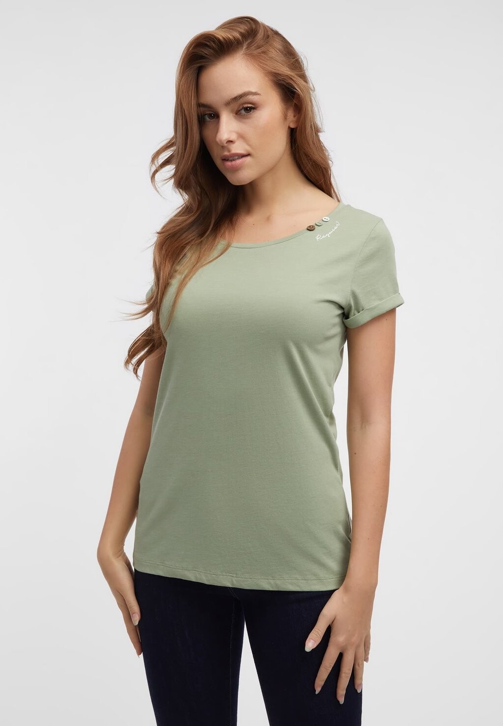 

Футболка базовая FLLORAH Ragwear, цвет dusty green