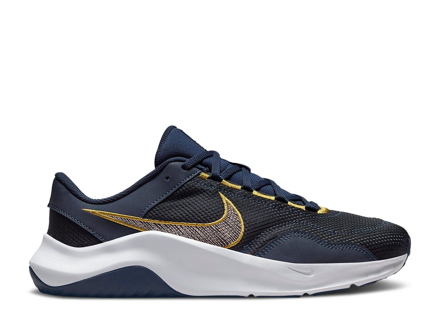 

Кроссовки Nike Legend Essential 3 Next Nature 'Obsidian Golden Moss', синий