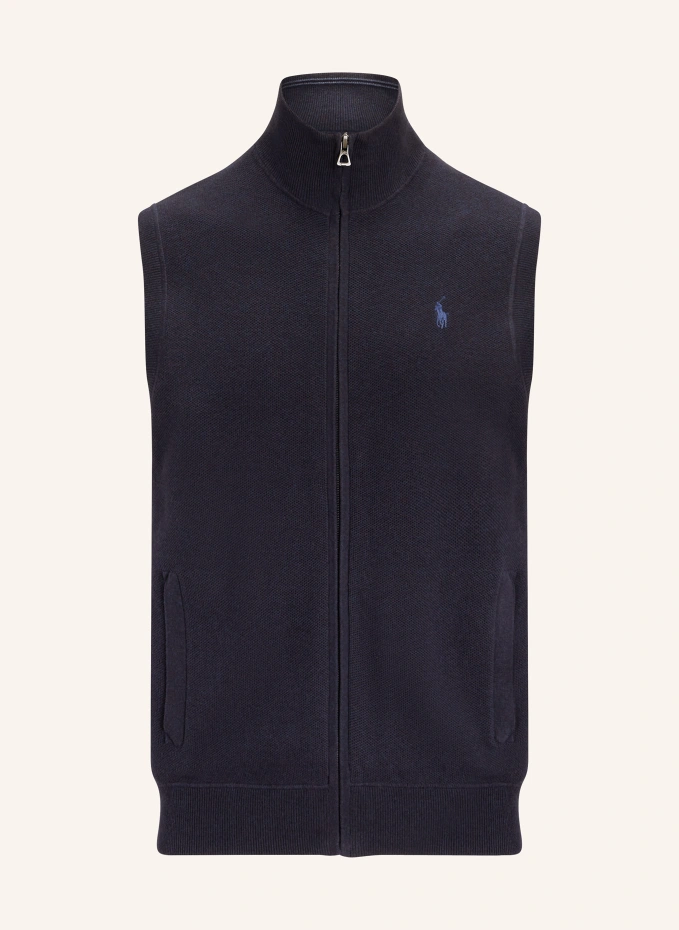 

Вязаный жилет Polo Ralph Lauren, синий