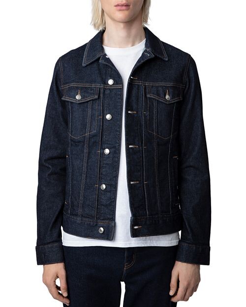 

Джинсовая куртка с вышивкой Art is Truth Zadig & Voltaire, цвет Blue