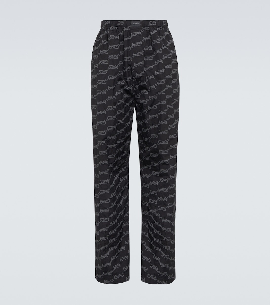 

Пижамные брюки BB Signature из хлопка Balenciaga, черный