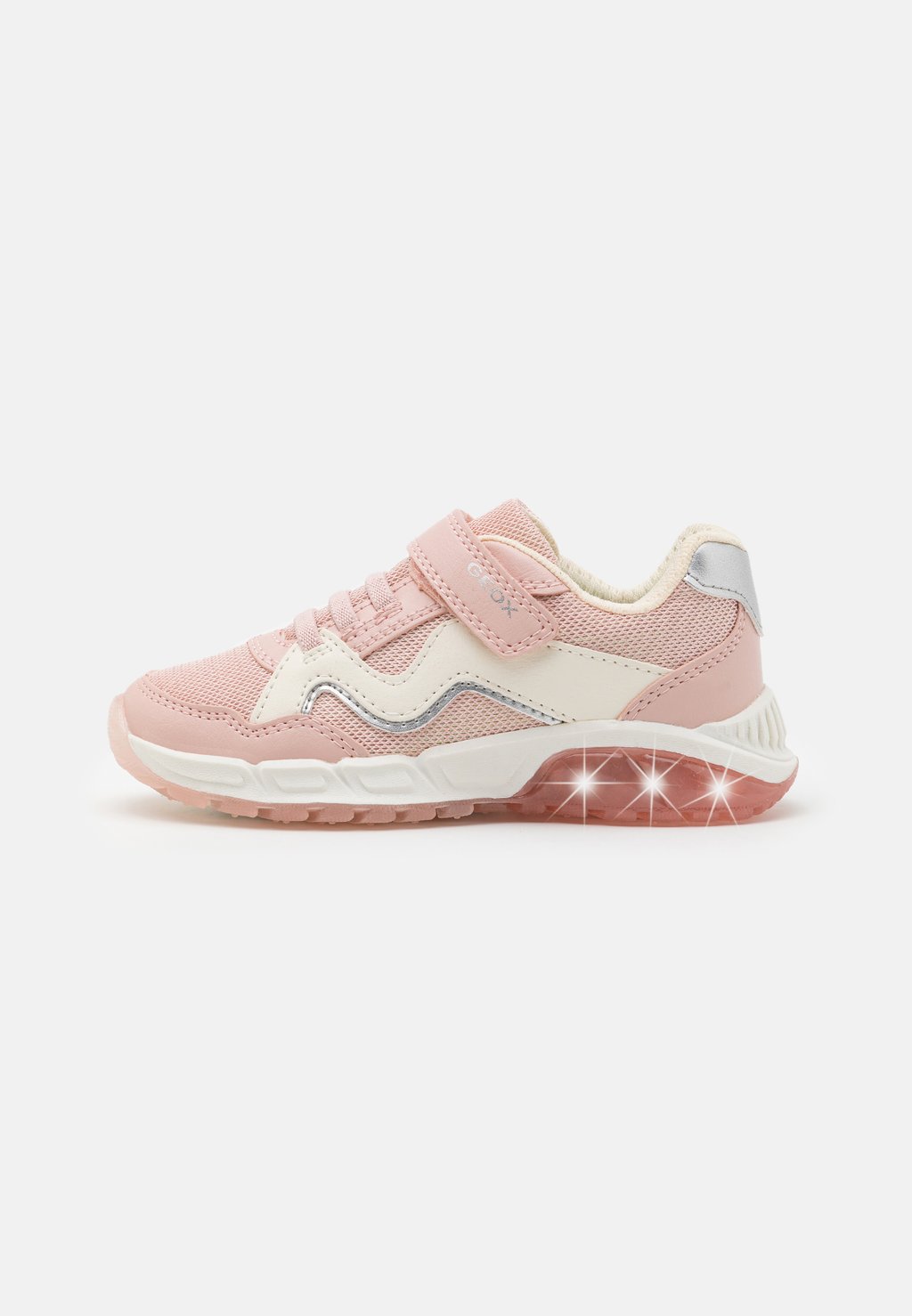 Низкие кроссовки Spaziale Girl Lights Geox, цвет light rose/light ivory