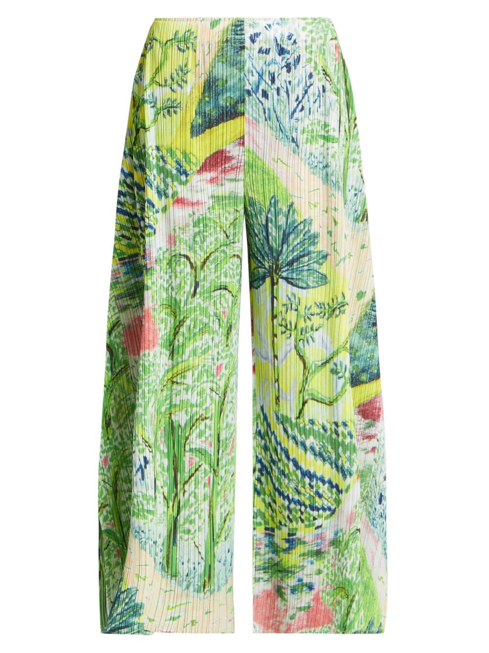 

Широкие брюки Promenade Plisse Pleats Please Issey Miyake, зеленый