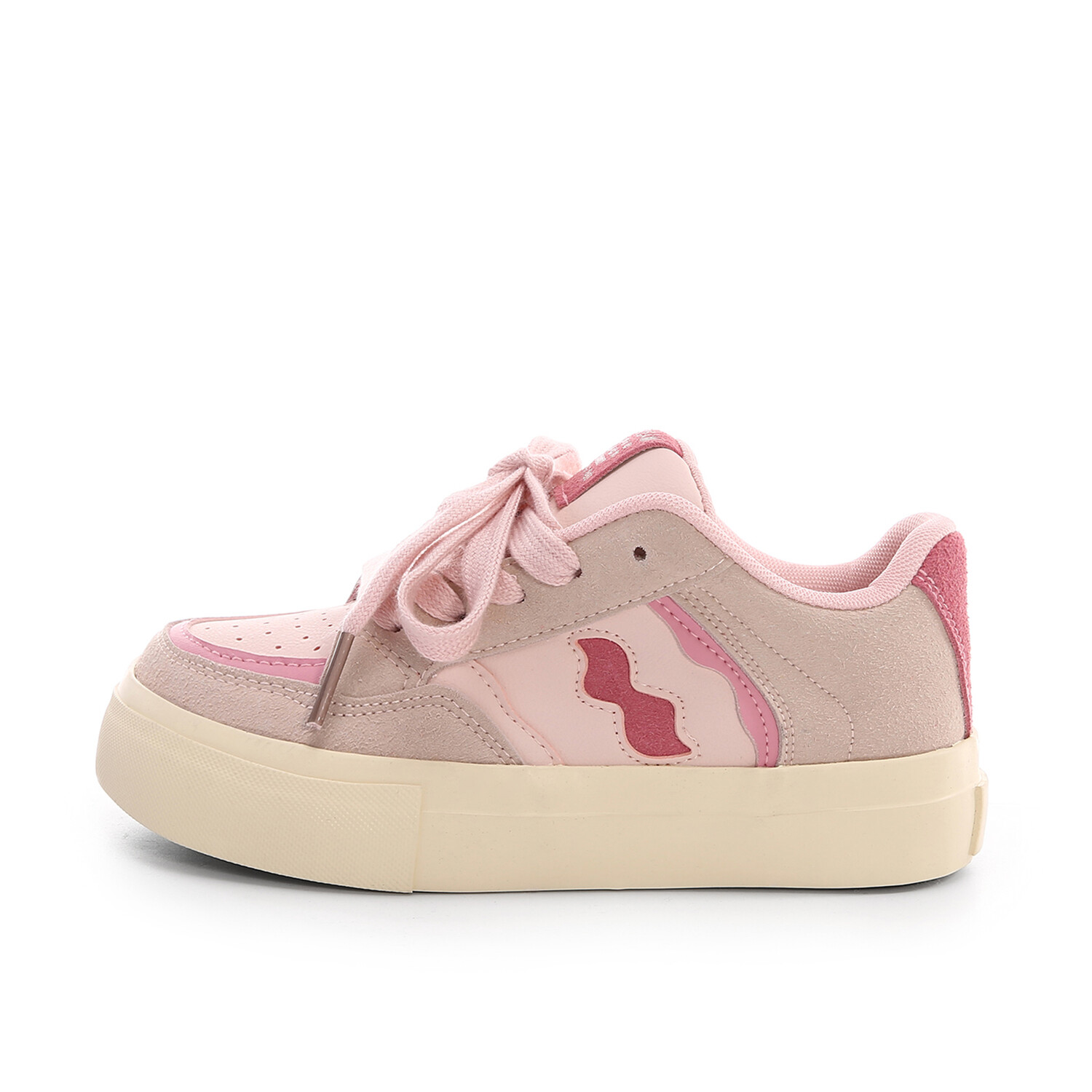 

Кроссовки Lovely you Skateboarding Shoes Women's Low-top Beige, розовый