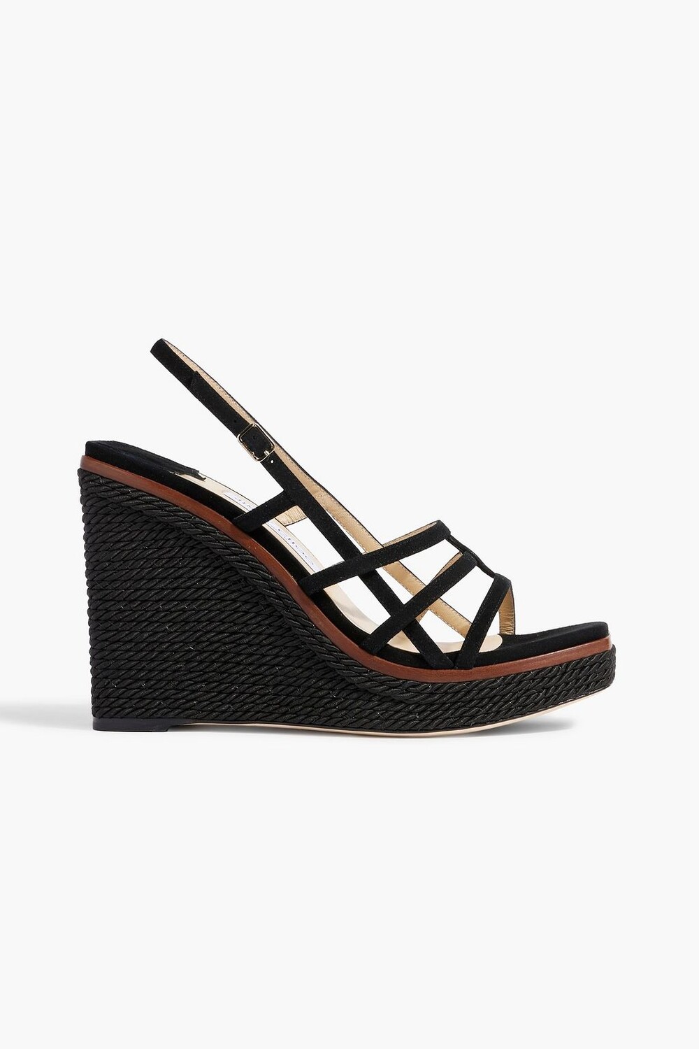 

Босоножки Ariela 110 на танкетке с пяткой на пятке JIMMY CHOO, черный