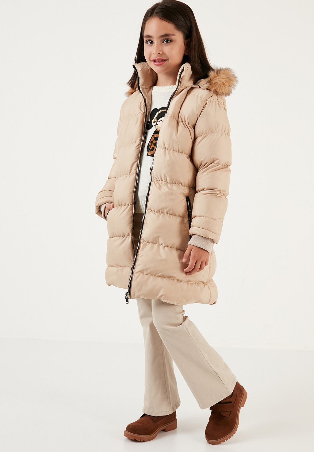 

Зимнее пальто Regular Fit LELA, бежевый