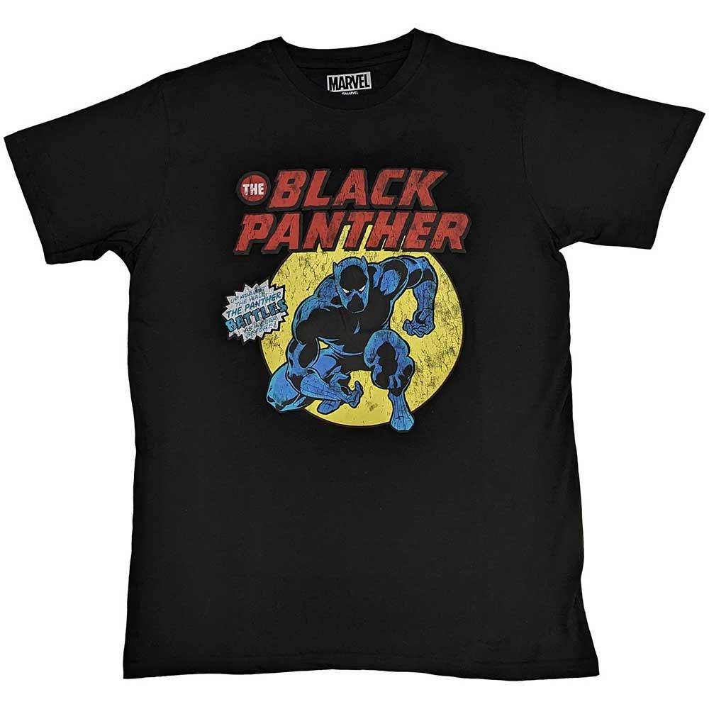 Футболка с комиксами «Черная пантера» в стиле ретро Marvel, черный