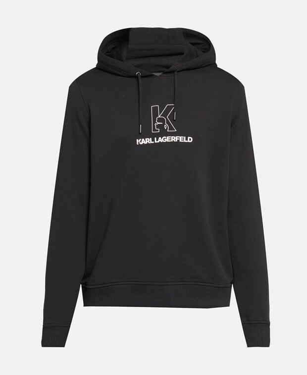 

Худи с капюшоном Karl Lagerfeld, черный