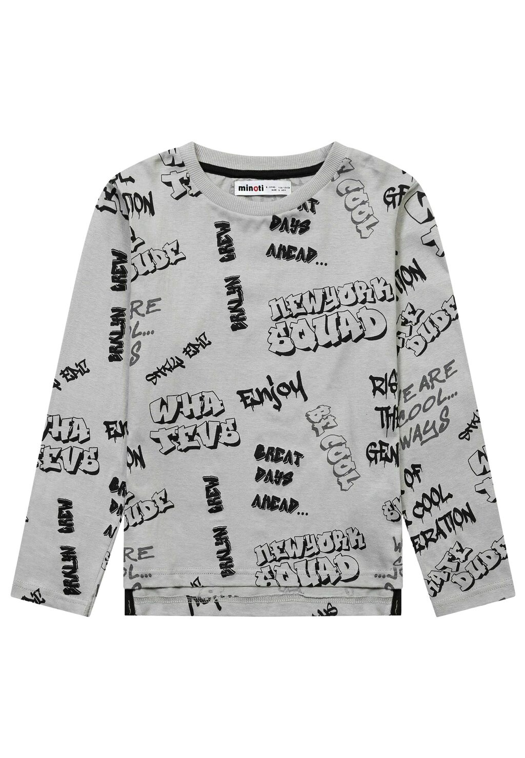 

Топ с длинными рукавами GRAPHIC PRINT TEE MINOTI, цвет light grey